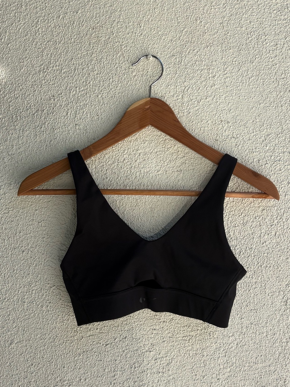 Nike Black V-Neck Sports Bra